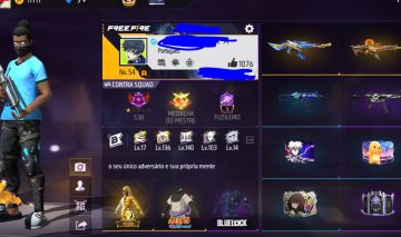 Conta free fire braba cheio de skins raypadas