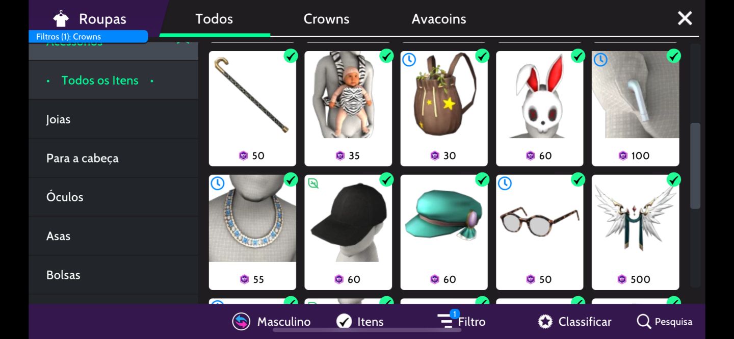 CONTA MASC. AVK LIFE rara chega mais!