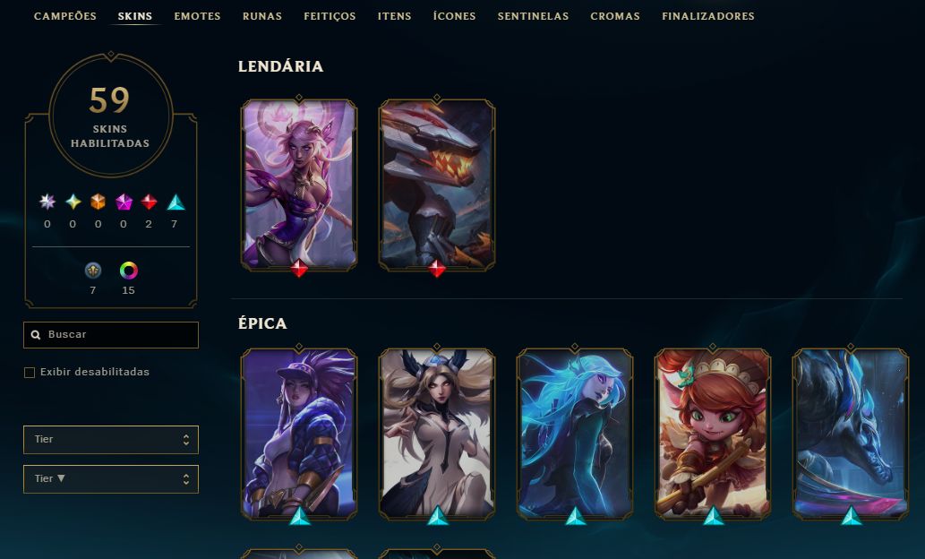 CONTA LOL ESMERALDA 4 DECAY DE MESTRE