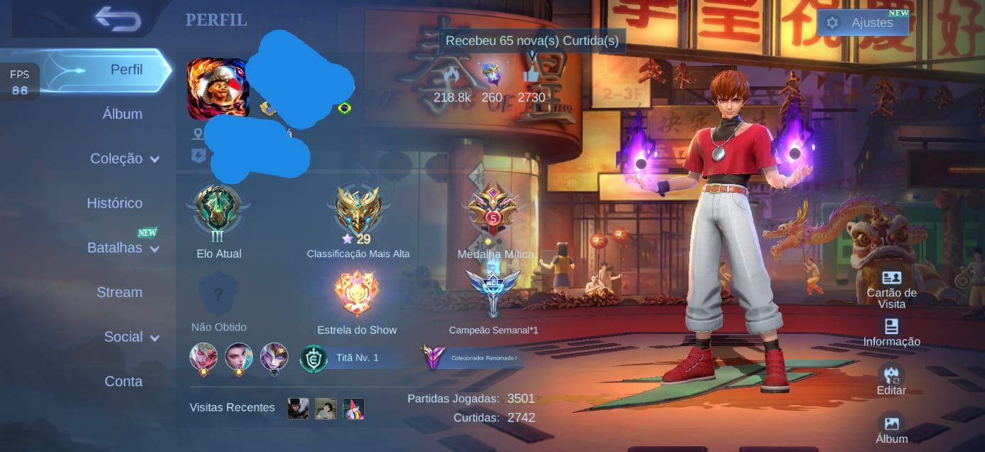 Conta Mobile Legends, com Muito Skins e Recursos