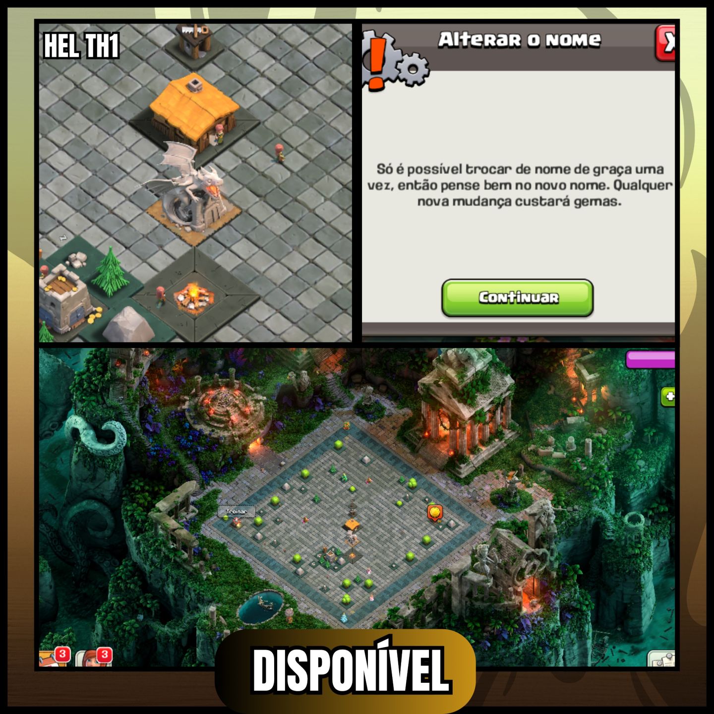 TH1 E TH2 RARISSIMO COM TROCA DE NICK GRÁTIS