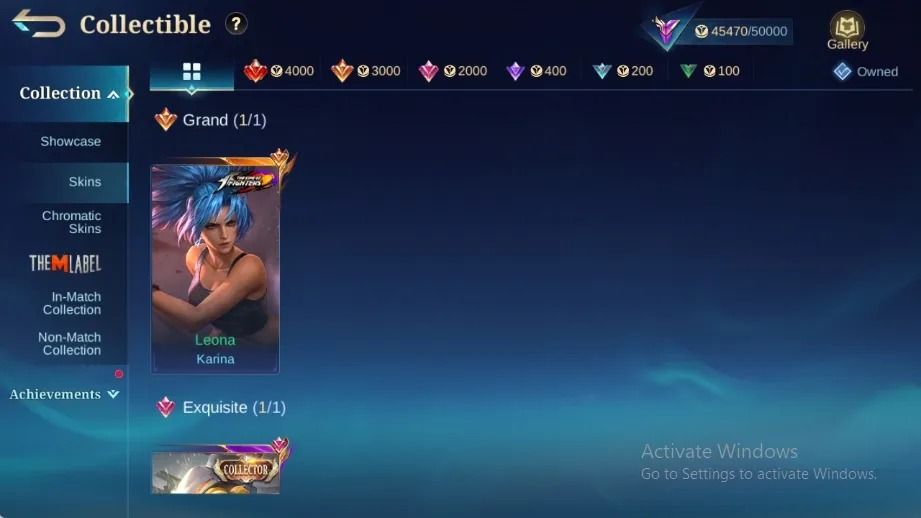 CONTA COM MUITAS SKINS - FULL EMBLEMAS