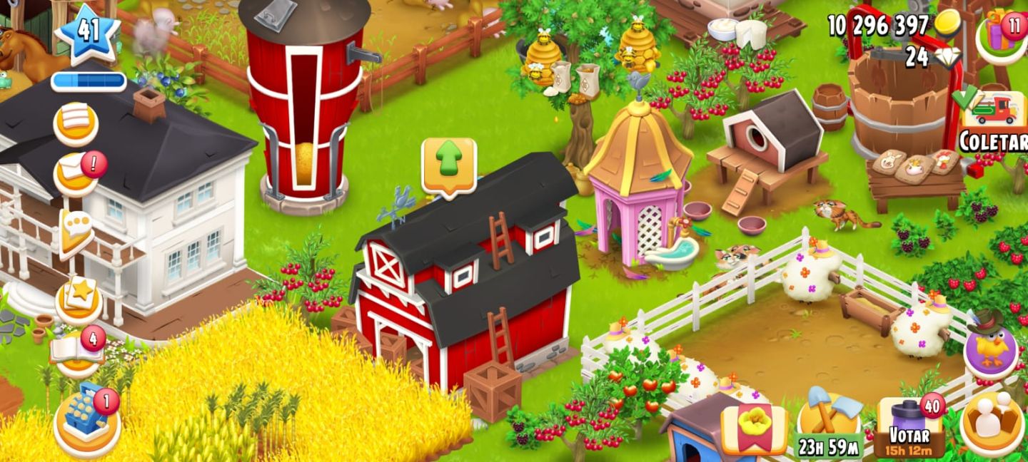 CONTAS - HAY DAY FAZENDAS 5 ESTRELAS - MELHOR PREÇO