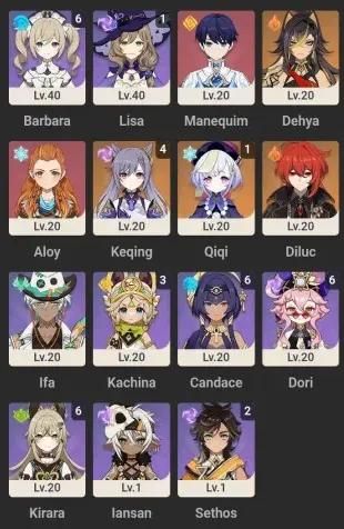Conta Genshin AR 60 | Arlecchino, Furina e Neuvillette entre outros END GAME