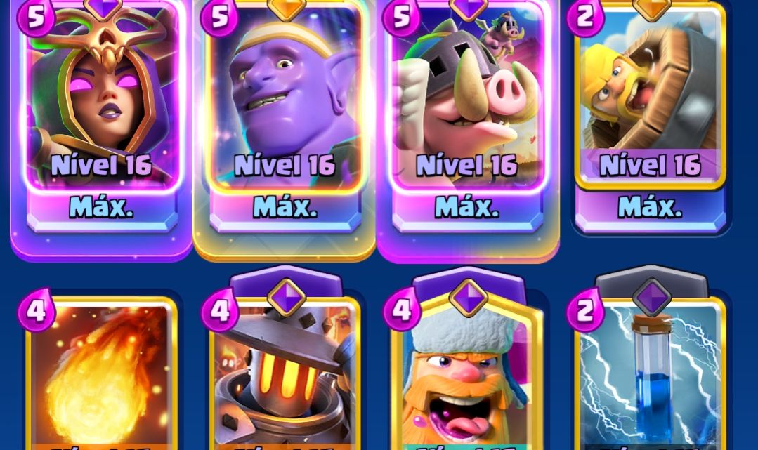 CONTAS DE CLASH ROYALE