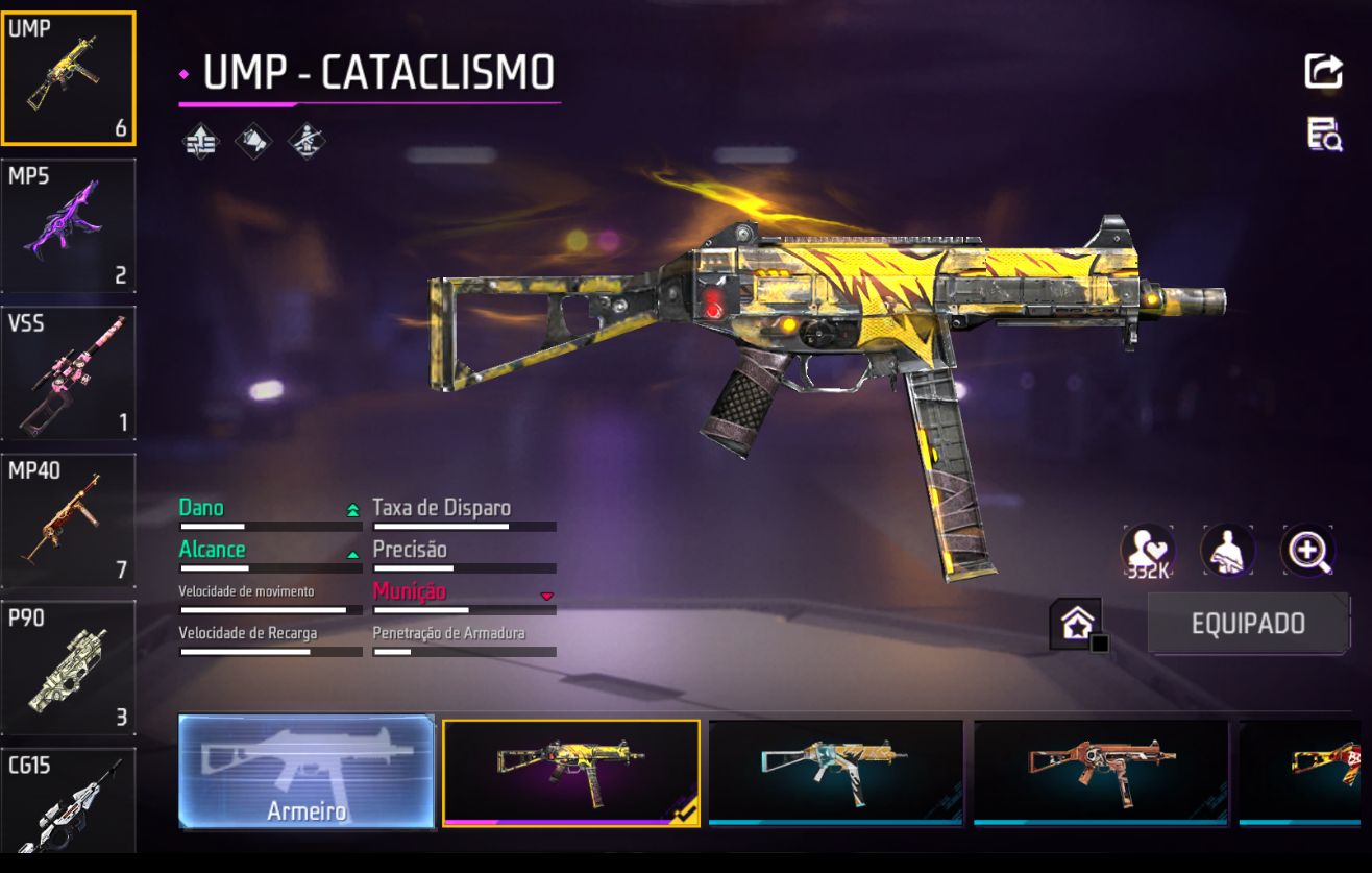 CONTA FREE FIRE NÍVEL 46
