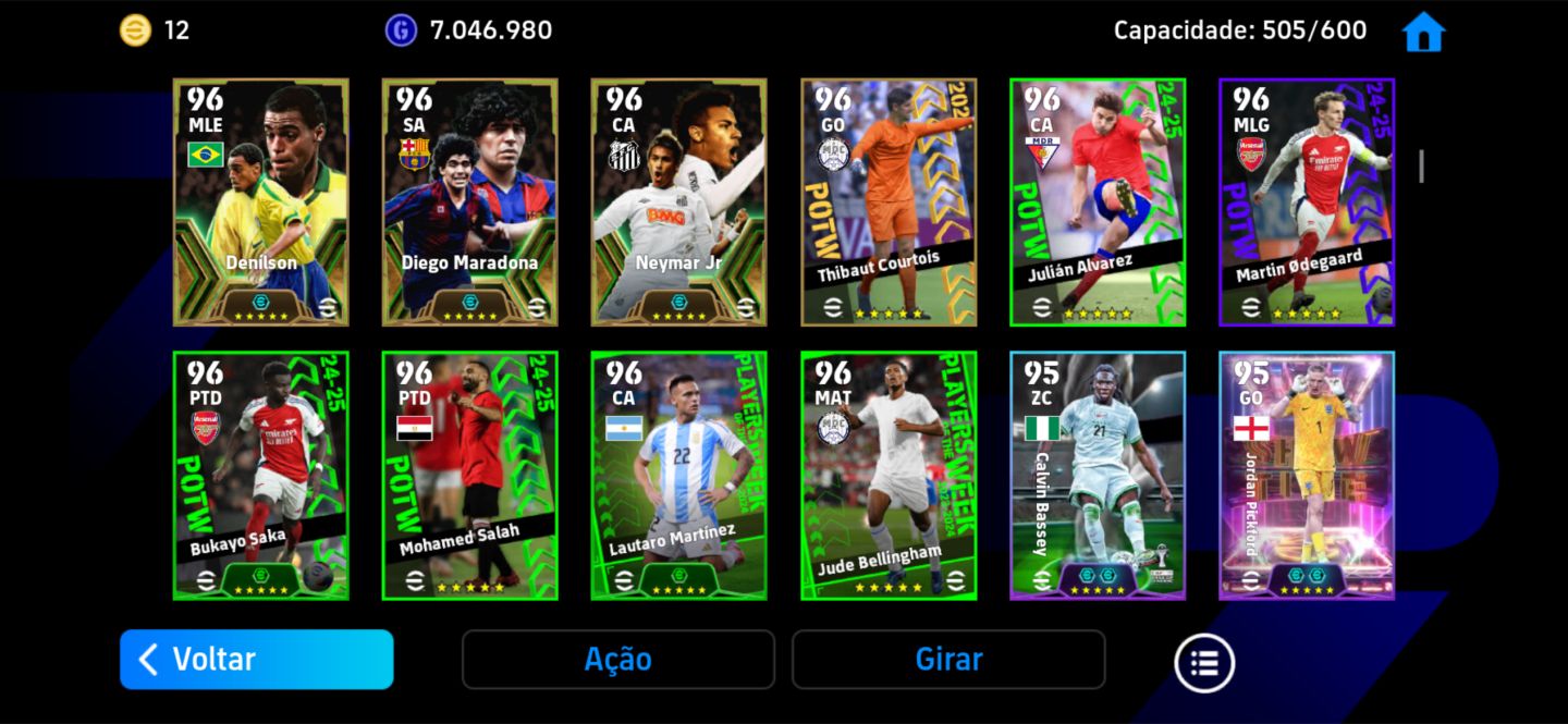 Conta Efootball Rara!! Messi do Pack, Forlan, Rijjkard, Iniesta e Mais..