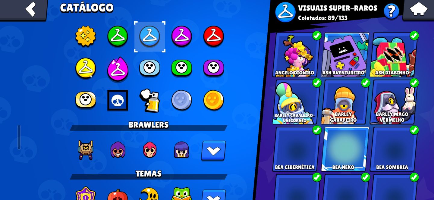 CONTA DE BRAWL STARS COM 3 SKIN RARAS