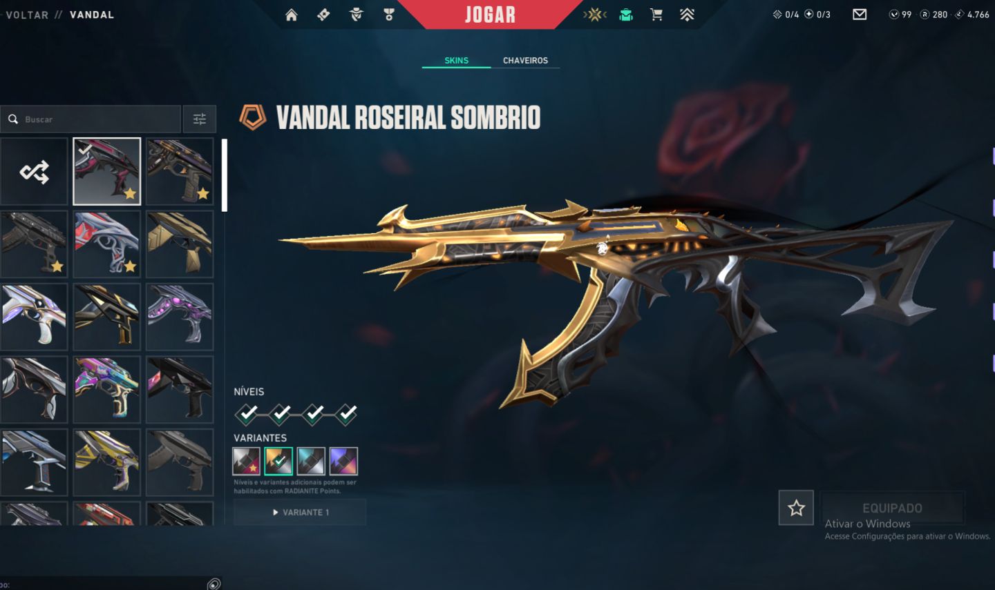 Conta valorant imt 1 com skins