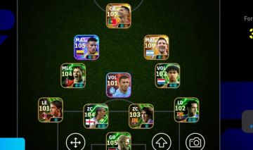 Conta efootball rara com novo Cristiano Ronaldo e Messi
