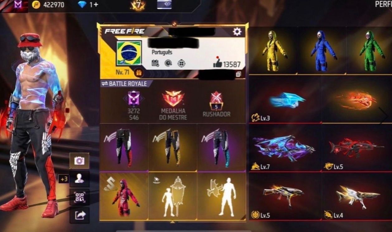 CONTA SUPER RARA POSSUI 3 ANGELICAIS, VARIAS ARMAS EVOLUTIVAS E ITENS RAROS!!