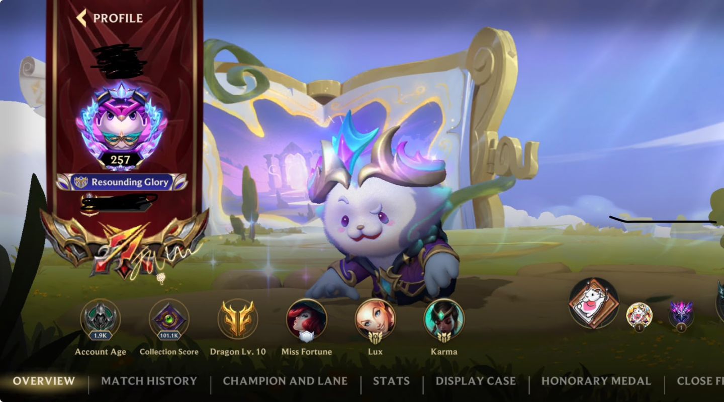 CONTA WILD RIFT 101K COLECIONADOR