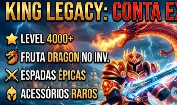 KING LEGACY STORE: Contas Level Max + Itens Raros | Vendedor Confiável