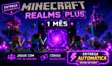 Realms Plus 1 Mês | Key Bedrock | Automático