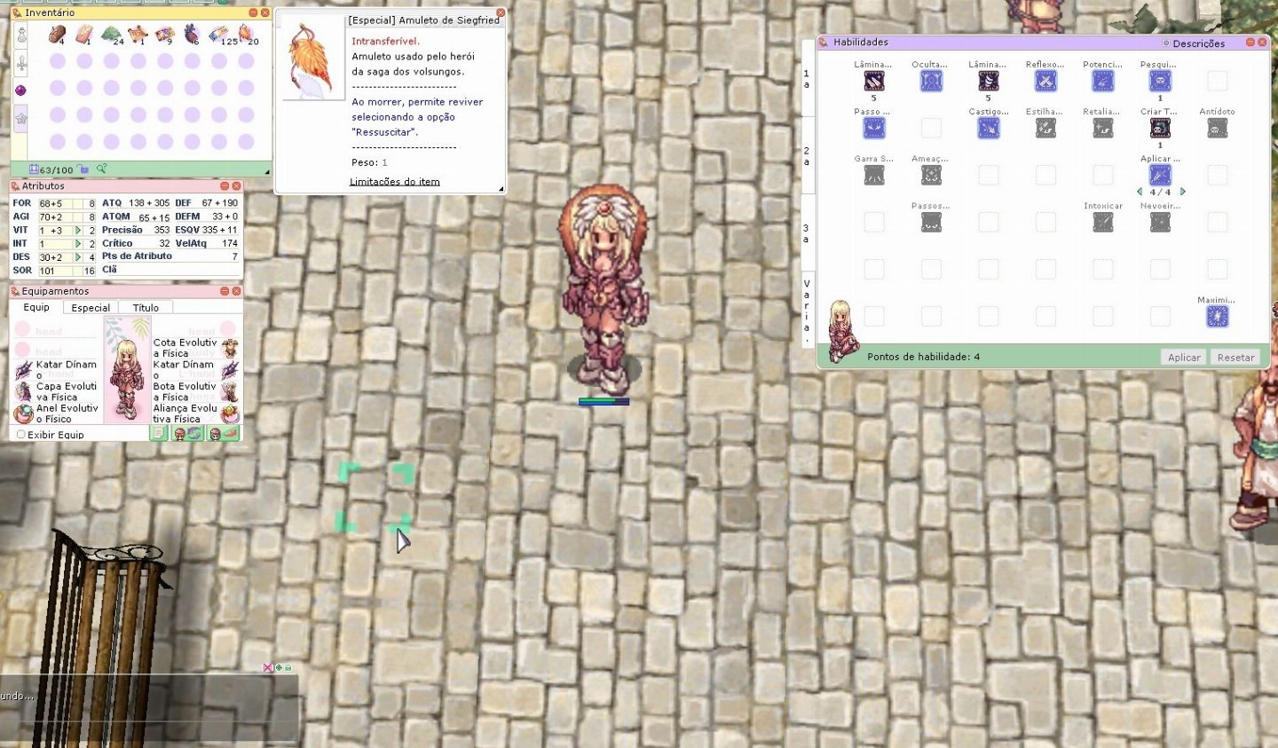 Conta Sicário / Sinix / Assasino LV 103 RAGNAROK LATAM C/ CX EVOLUTIVA + CONSUMÍ