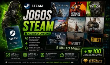 GOD OF WAR - CONTAS OFFLINE - CONTAS STEAM (MUITOS JOGOS)