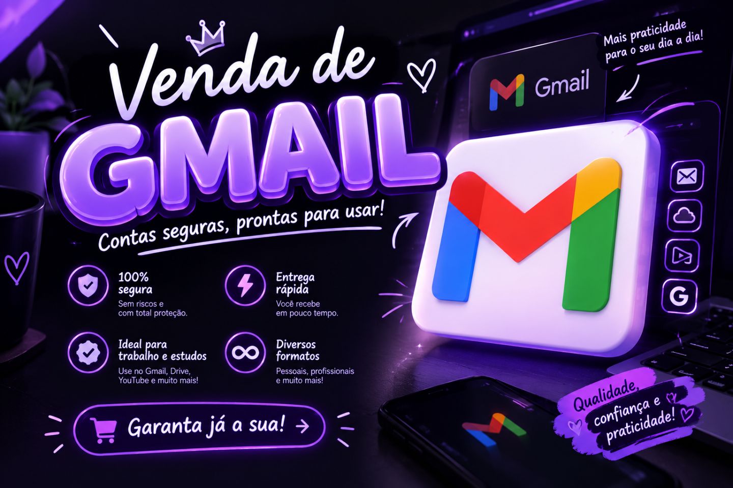 Gmail e Hotmail | Novas | Ip Br| QUALIDADE!