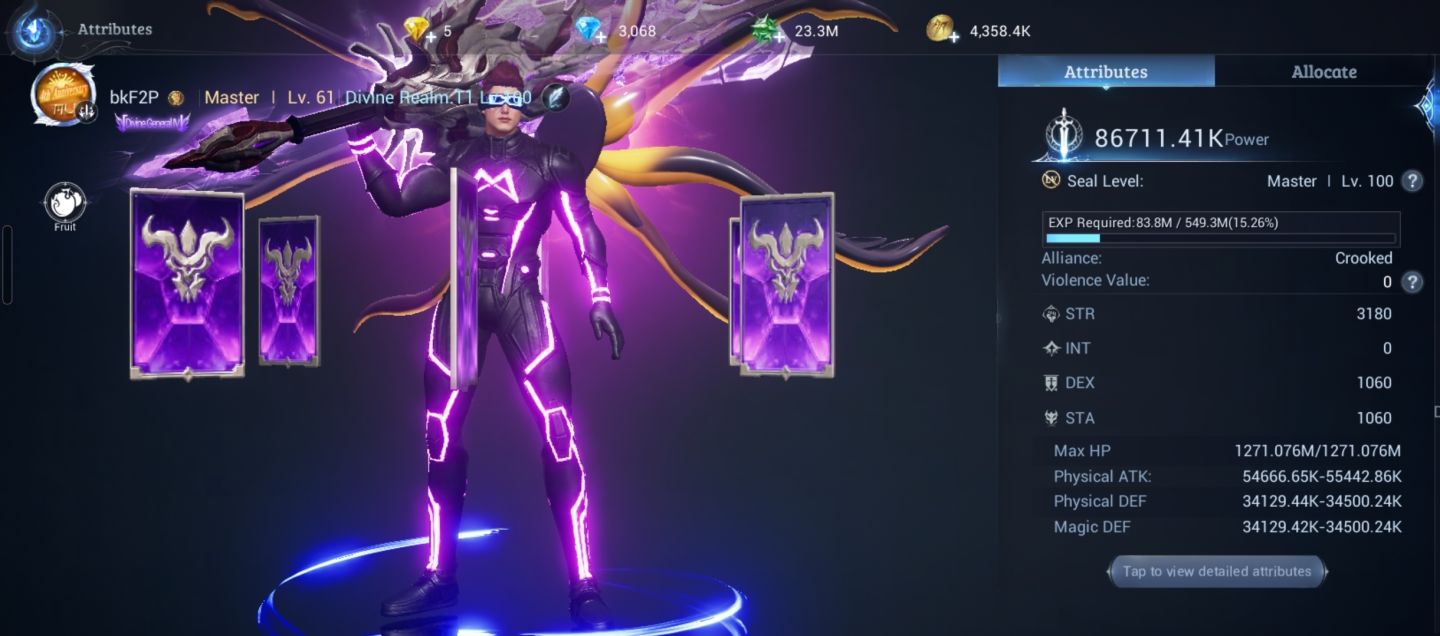 Mu Origin 3 93kk Master lvl