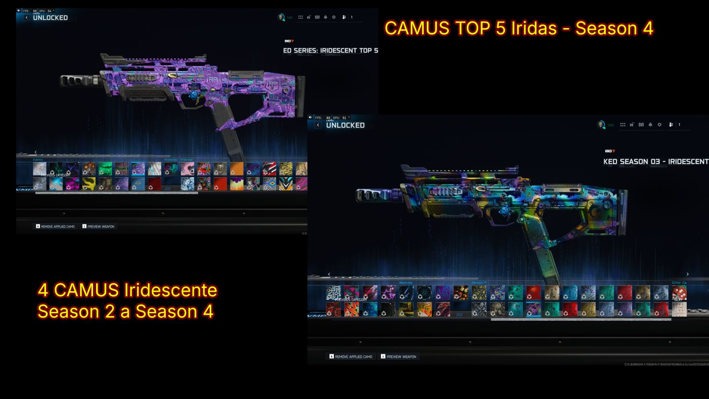 Conta Try-Hard, Nuke Skin, Cosméticos Iridescent Raros (+)