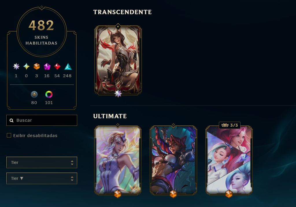 CONTA LOL/VALORANT COM MUITAS SKINS E RANKED