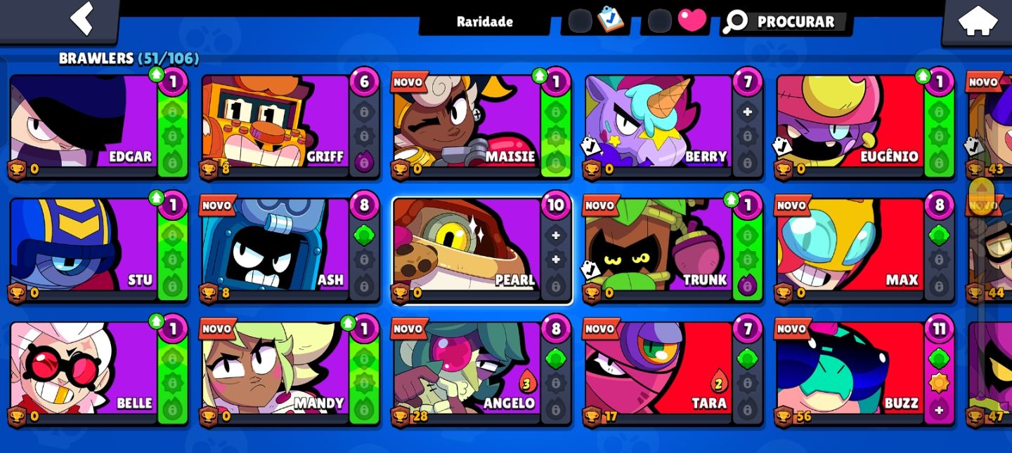 SUBA DE ELO RÁPIDO! CONTA BRAWL STARS COM 51 BRAWLERS E RANK OURO!