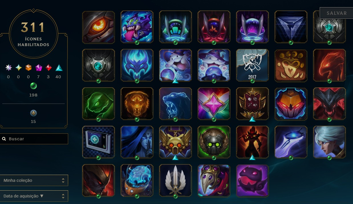 League of legends account mais de ( 160) skins 3 reembolsos mmr platina