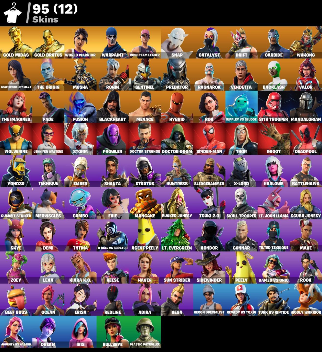 CONTA FORTNITE 95 SKINS SALVE O MUNDO FUNDADOR + SKINS WORLD CUP 2019