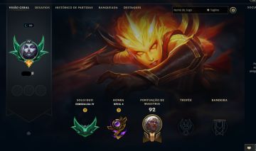 CONTA ESMERALDA LOL ANTIGA - WIN RATE ALTO - SKIN DIANA INFERNAL XIN ZHAO REINOS
