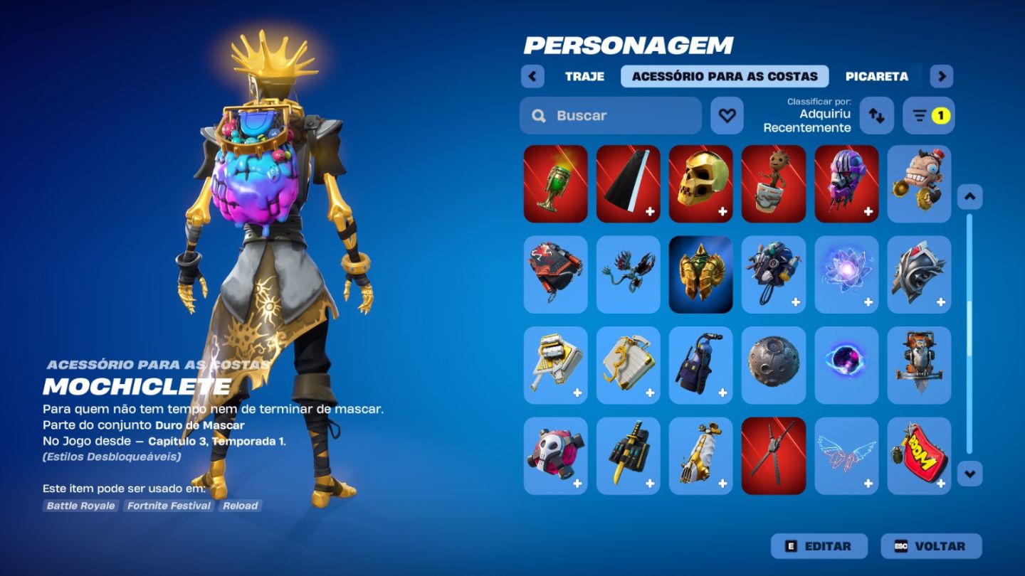 Conta Fortnite com varios personagens lendarios