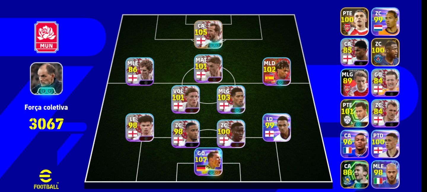 Conta eFootball 2026 | England '26 [Premium] + Neuer 107 | 4M GP | Conta Nova