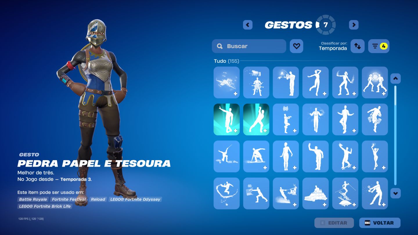 Conta Fortnite 187 skins + Royale Knight + Wingman + Omega