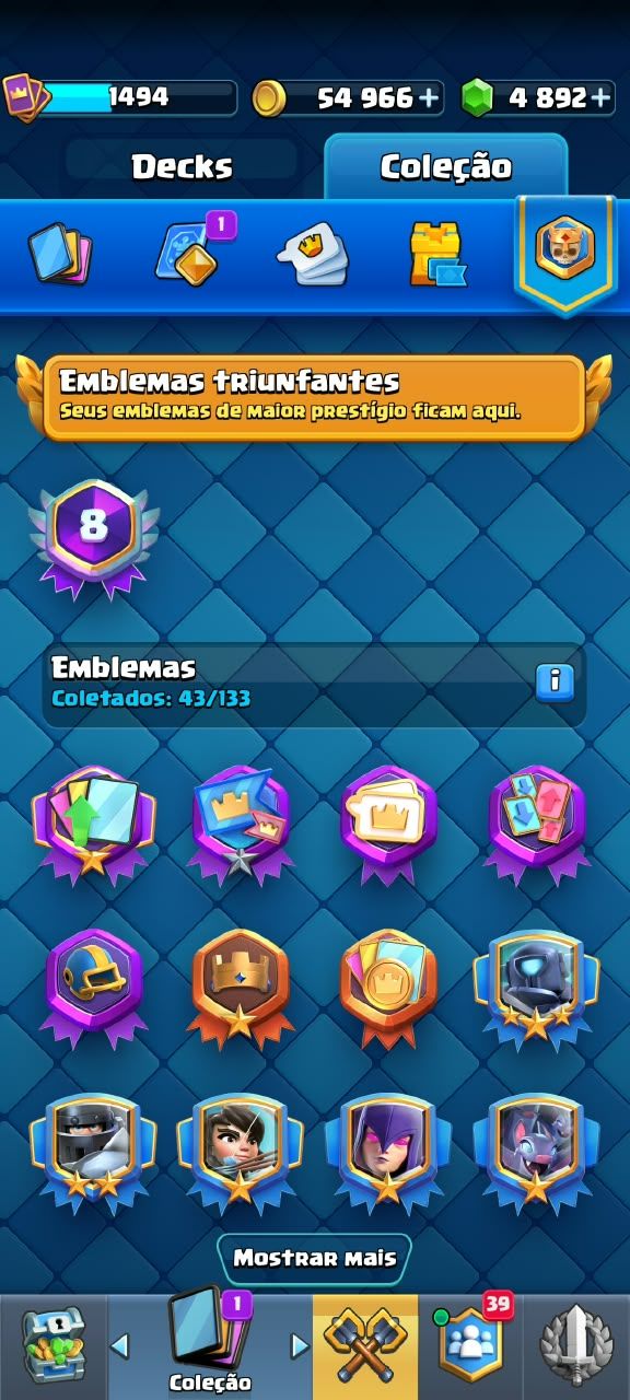 [CONTA GEMADA] CLASH ROYALE | SELO 8 ANOS | 10K DE TROFÉUS