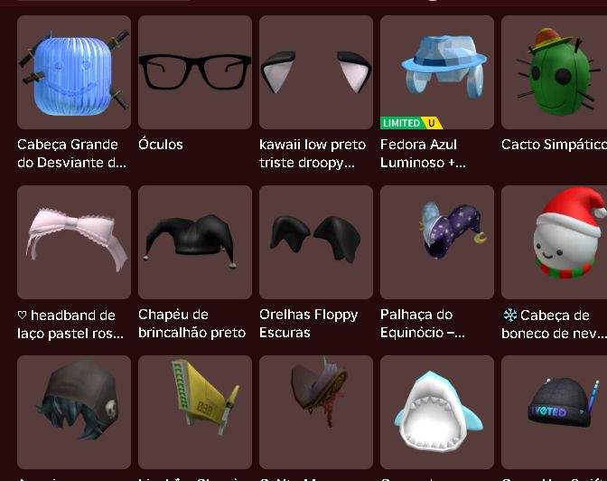Conta de roblox com 10k de robux em skins