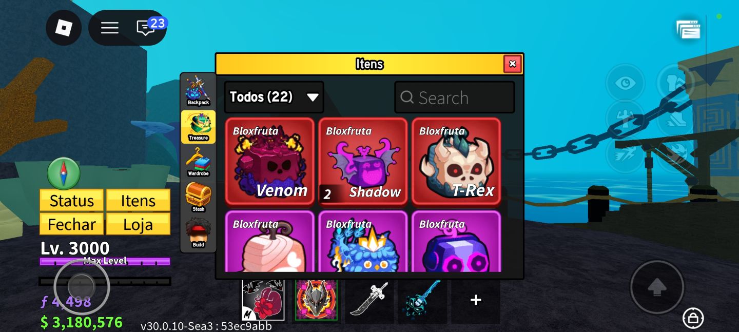 CONTA DE ROBLOX FOCADA EM VÁRIOS PRINCIPAL BLOX FRUITS!