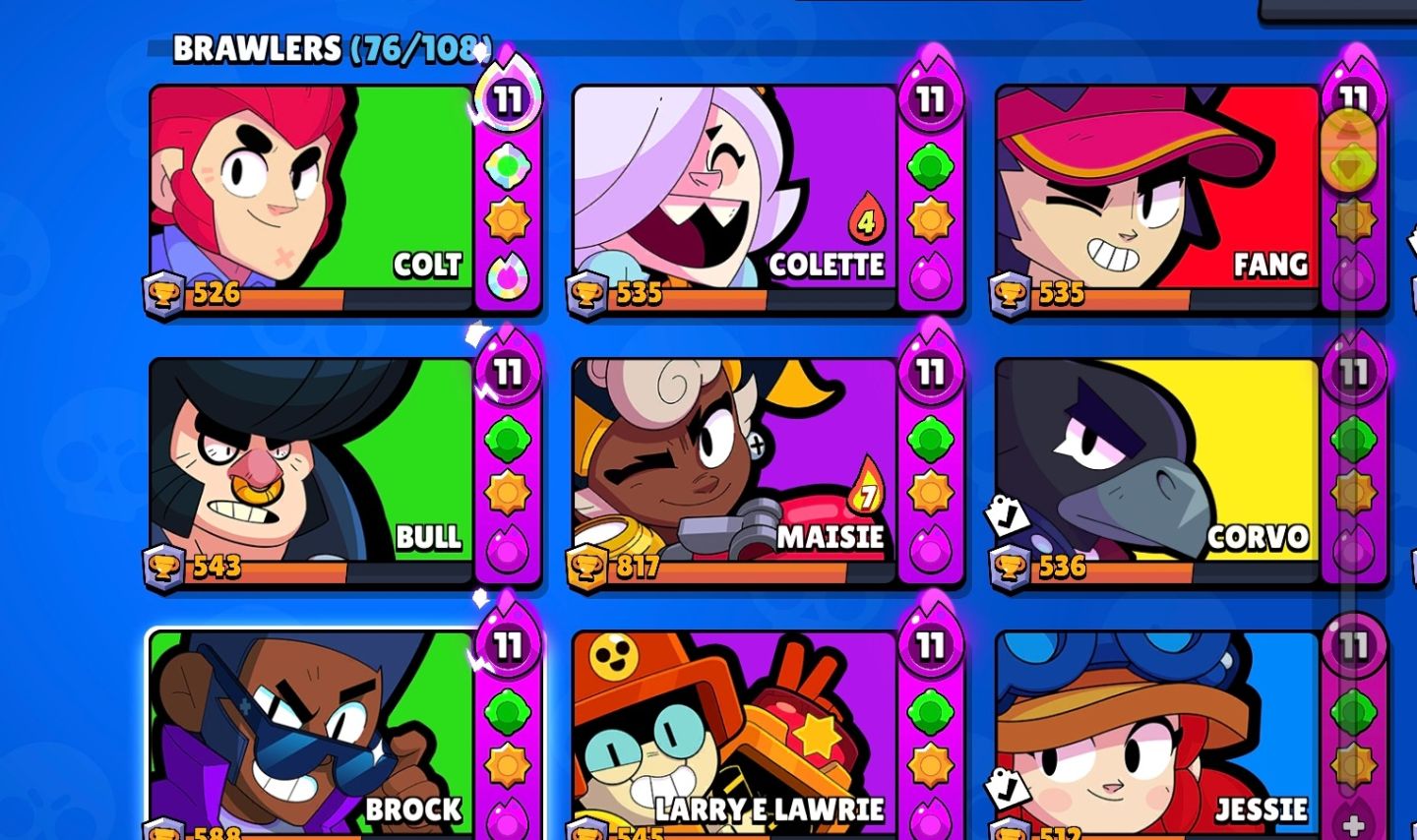 Conta de brawl star