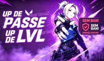 Upo Passe de Batalha e Lvl Valorant / Jogo na Sua Conta