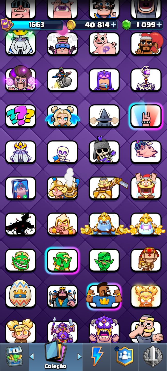 CONTA BRABA CLASH ROYALE/ 14.000 TROFÉUS/ LIGA 3/VARIAS CARTAS NO NÍVEL 16 E 15/