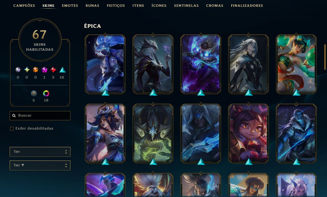 Conta Main Valorant/League OF Legends LoL Muitas Skins em ambos jogos