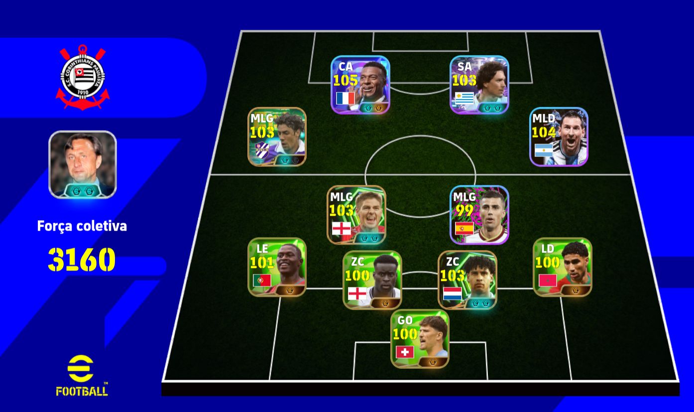 CONTA COMPLETA EFOOTBALL | ELITE 3160,MBAPPE 105 E LENDAS