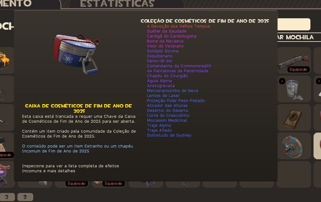Itens do jogo TEAM FORTRESS 2