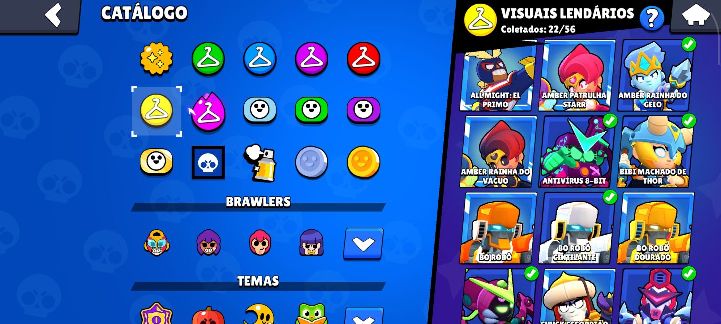 Conta Full Nível 11, 10 skin PRATA, 6 de Ouro, Muita skin rara e antiga