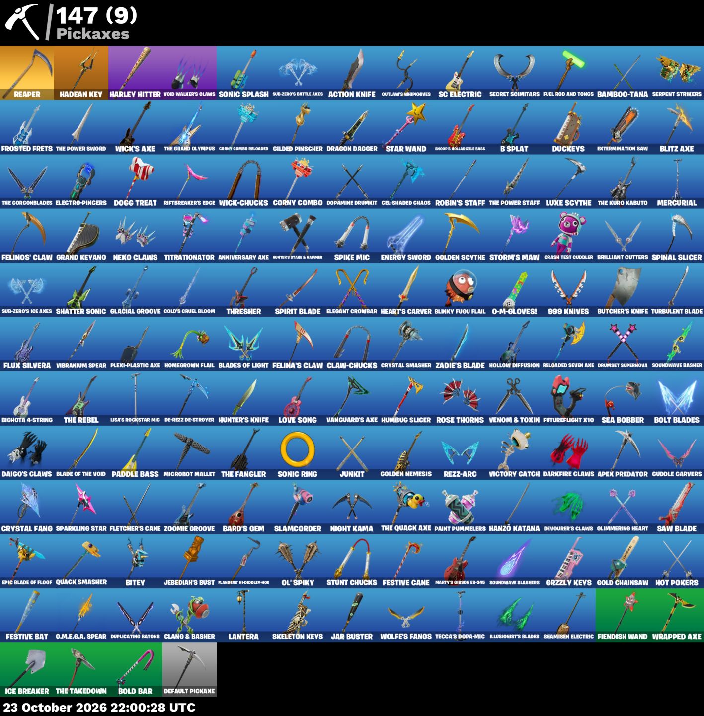 Conta de Fortnite com 58 Skins / Mongraal / Bruxa Surfista / Jogadora / 600VB