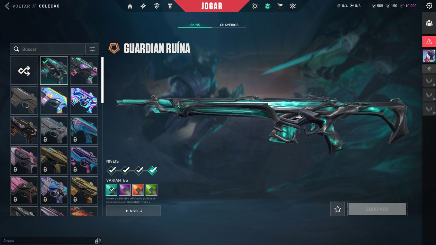 Conta de Valorant-nível Alto- 50skins +. pacote champions 2025 e mais