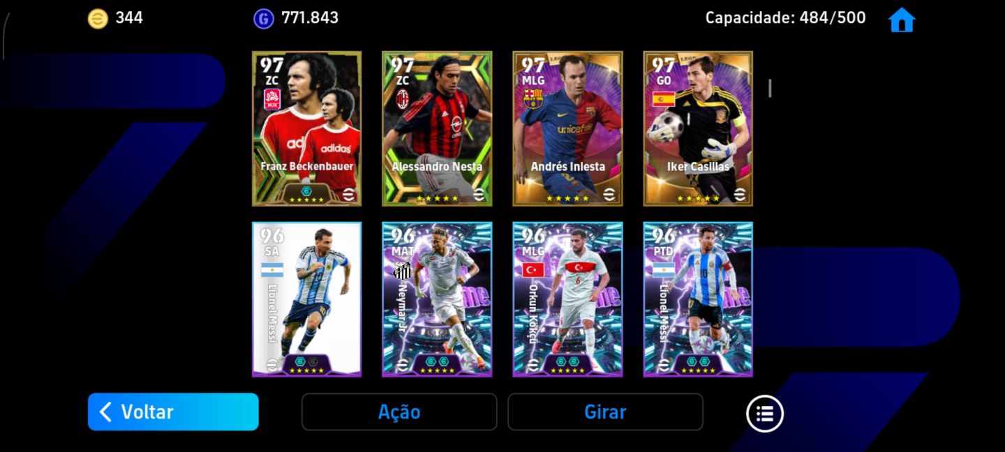CONTA EFOOTBALL MOBILE COM 3266 DE FORÇA!