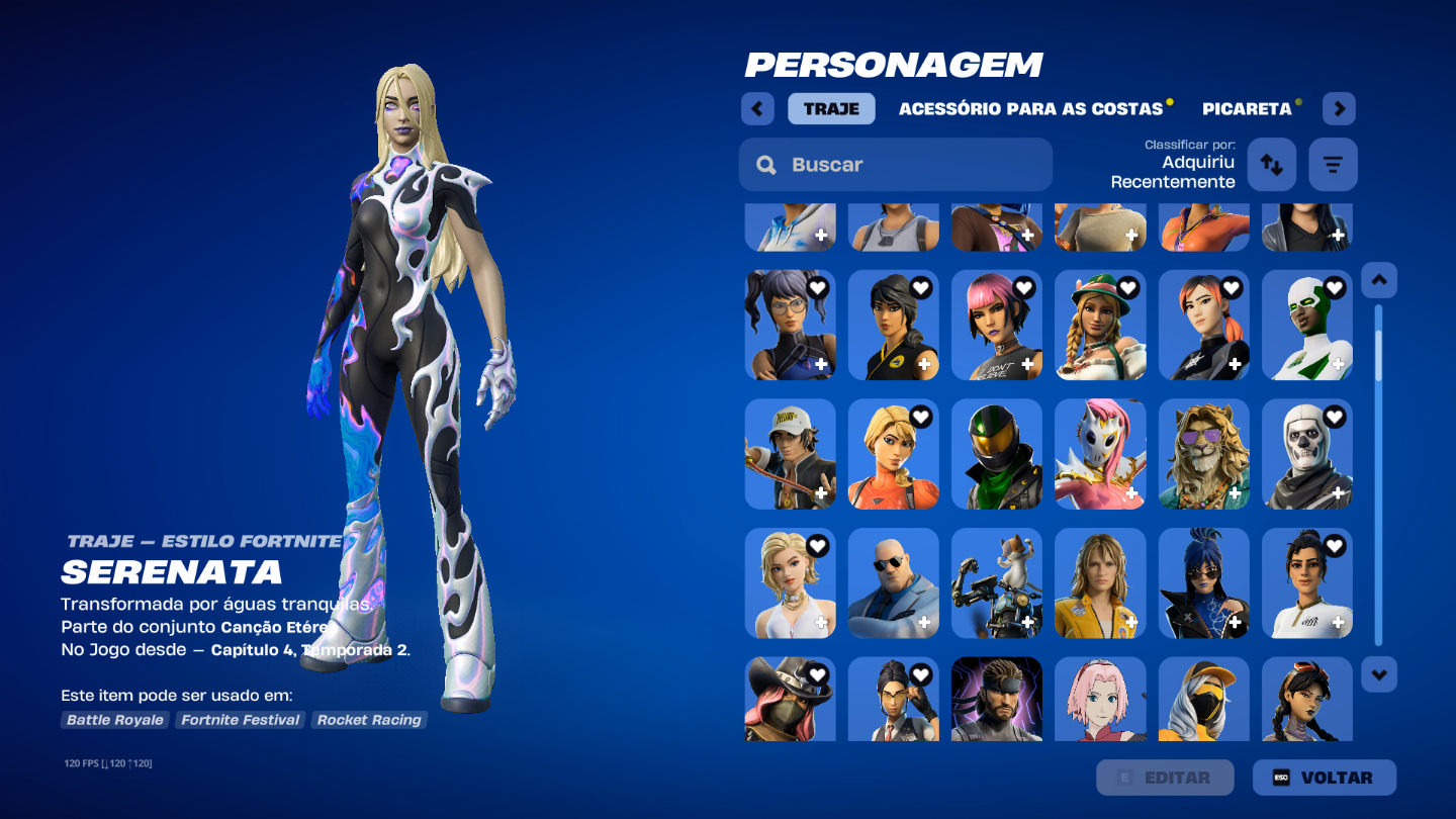 CONTA DE FORTNITE 274 SKINS