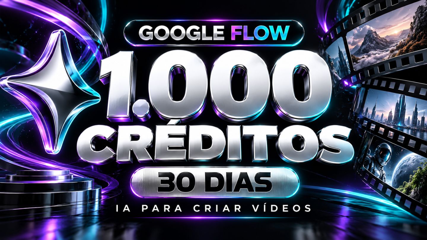 Google Flow | 1.000 Créditos | 30 Dias | Veo 3.1| Acesso Privado