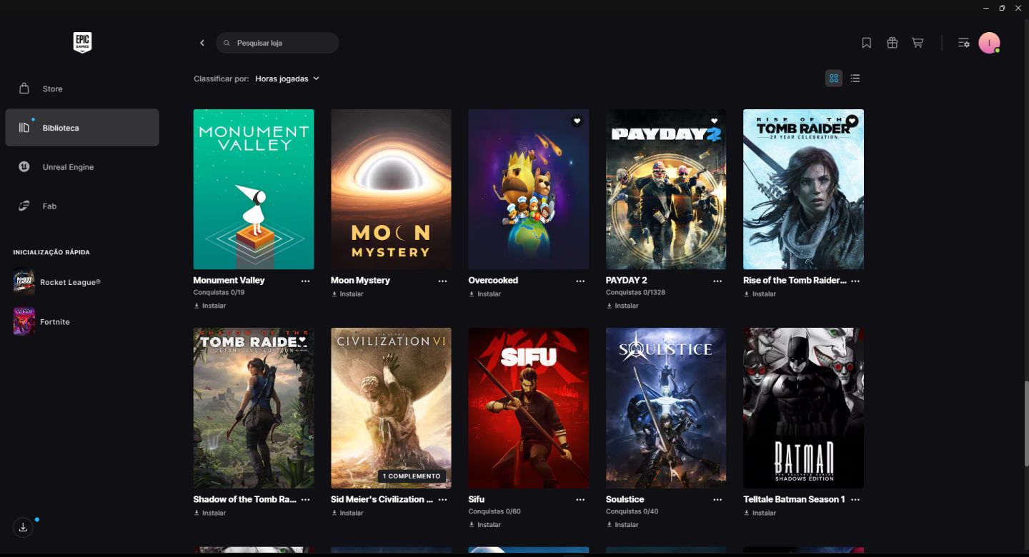 Conta Epic Games - Hatsune Miku, Doom Slayer, Rocket League, Jogos e +