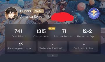 Conta Genshin Impact End Game (Parado desde 2025)