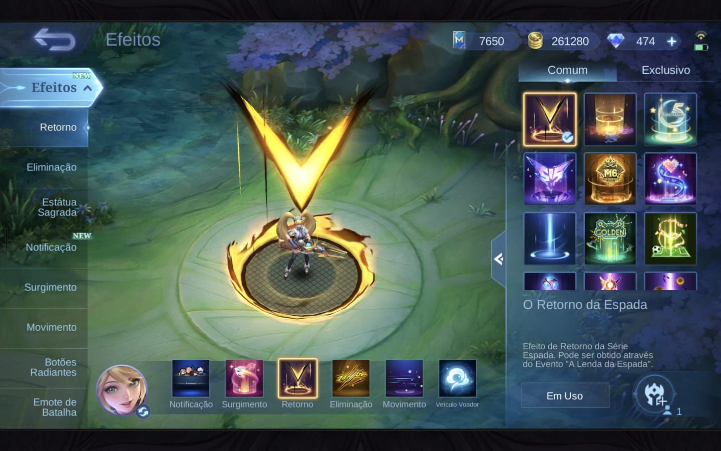 CONTA MOBILE LEGENDS À VENDA ALTA EXPERIÊNCIA | GLÓRIA MÍTICA | 251 SKINS