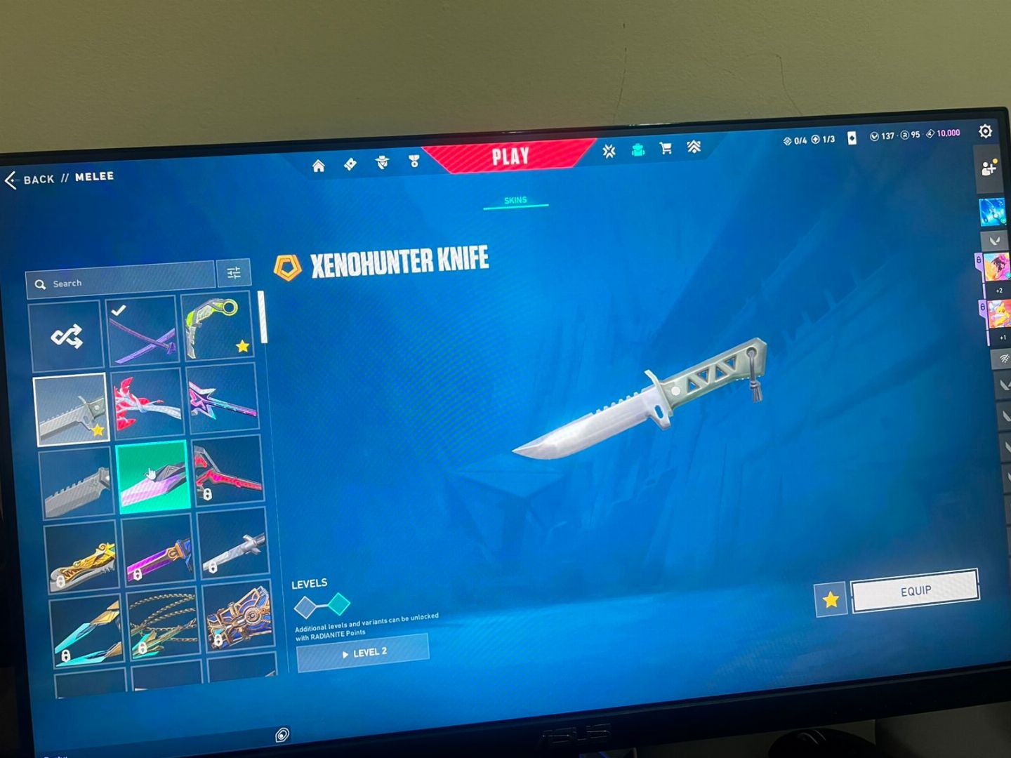 CONTA DE VALORANT ASC 1 COM MUITA SKIN